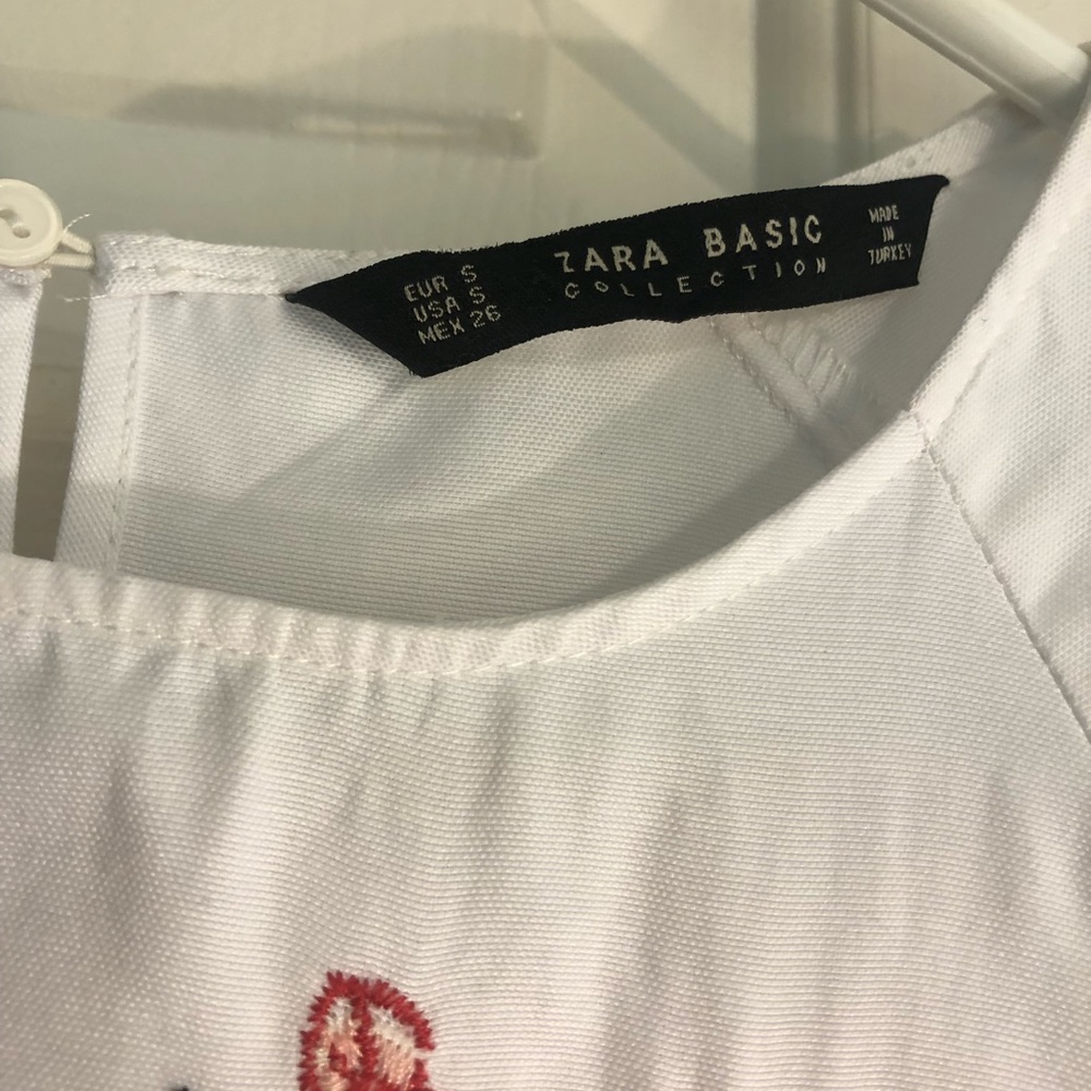 Zara white basic top - Picture 2 of 3